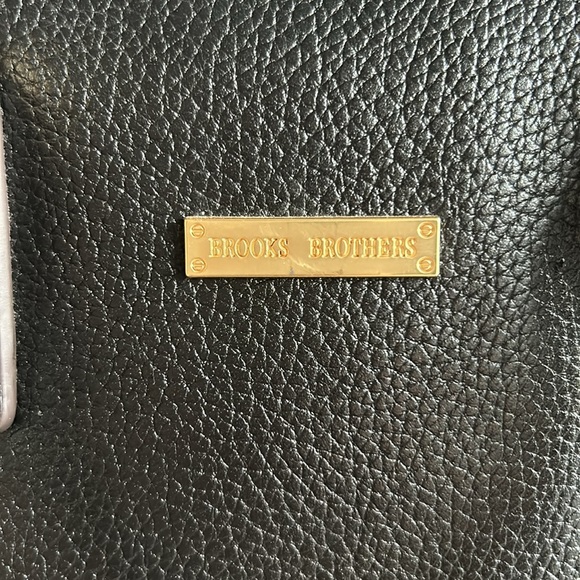 Brooks Brothers Leather Briefcase - Picture 2 of 7